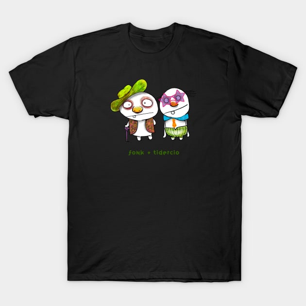 Two funny creatures T-Shirt by GarrinchaToonz